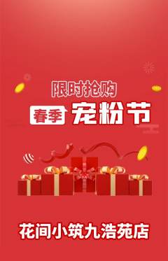 鲜花店抢购单品抢购宠粉节活动配图海报