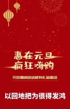 羽毛球馆抢购多单品抢购元旦活动配图海报