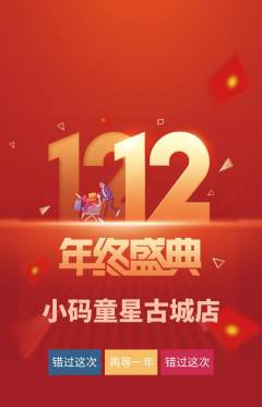 少儿编程抢购满血版双12活动配图海报