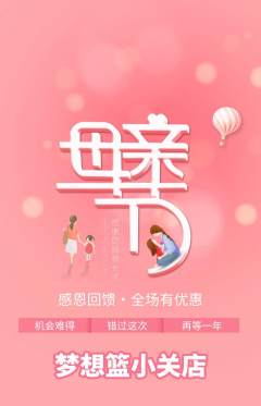 篮球馆抢购单品抢购母亲节活动配图海报