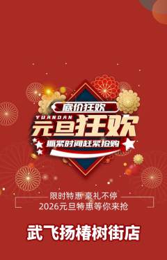 跆拳道抢购单品抢购元旦活动配图海报