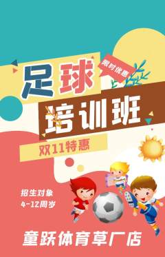 少儿体育抢购多单品抢购双11活动配图海报