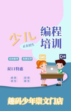 少儿编程抢购套组抢购双11活动配图海报