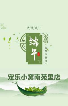 宠物店抢购单品抢购端午节活动配图海报