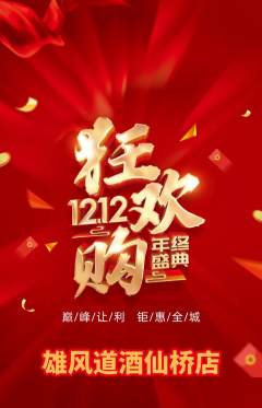 跆拳道抢购套组抢购双12活动配图海报