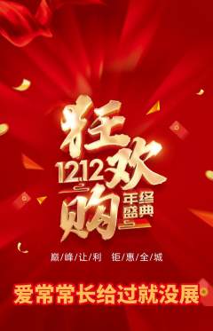 羽毛球馆抢购单品抢购双12活动配图海报