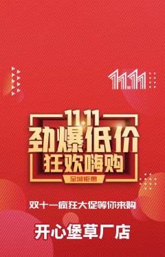 儿童乐园抢购单品抢购双11活动配图海报