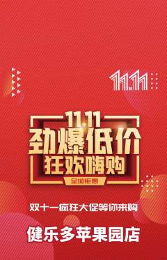 健身馆抢购多单品抢购双11活动配图海报