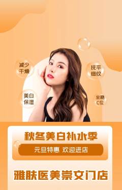医疗美容抢购满血版元旦活动配图海报