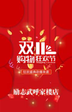 跆拳道抢购多单品抢购双11活动配图海报