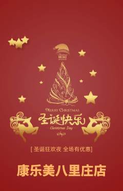 健身馆抢购自选套组抢购圣诞节活动配图海报