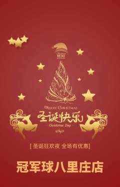 篮球馆抢购多单品抢购圣诞节活动配图海报