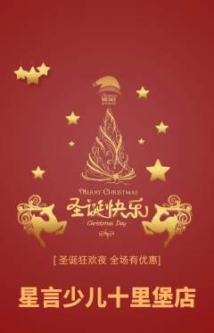 少儿口才抢购套组抢购圣诞节活动配图海报