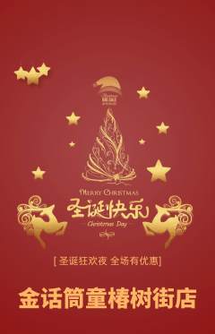 少儿主持抢购自选套组抢购圣诞节活动配图海报