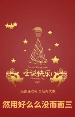 羽毛球馆抢购套组抢购圣诞节活动配图海报