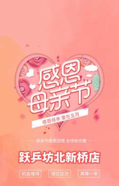 乒乓球馆抢购套组抢购母亲节活动配图海报