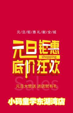 少儿编程抢购自选套组抢购元旦活动配图海报