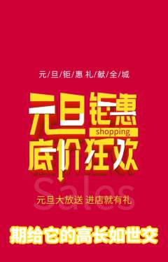 羽毛球馆抢购自选套组抢购元旦活动配图海报