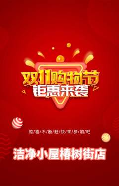 洗衣洗鞋抢购多单品抢购双11活动配图海报