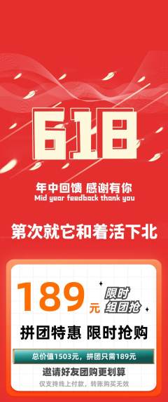 羽毛球馆拼团价格阶梯团618活动配图海报