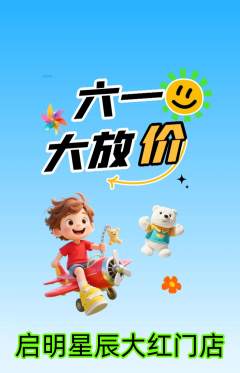 早教抢购套组抢购儿童节活动配图海报