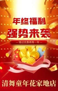 少儿舞蹈抢购多单品抢购年终大促活动配图海报