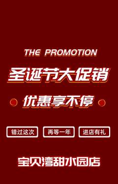儿童乐园抢购单品抢购圣诞节活动配图海报
