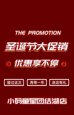 少儿编程抢购多单品抢购圣诞节活动配图海报