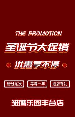 晚托班抢购自选套组抢购圣诞节活动配图海报