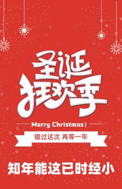 羽毛球馆抢购单品抢购圣诞节活动配图海报
