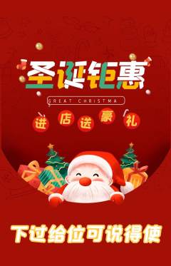 羽毛球馆抢购套组抢购圣诞节活动配图海报