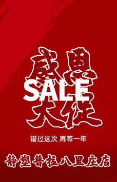 普拉提抢购单品抢购感恩节活动配图海报