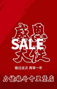 拳击格斗抢购多单品抢购感恩节活动配图海报