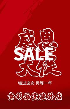 少儿美术抢购自选套组抢购感恩节活动配图海报