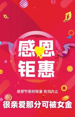 羽毛球馆抢购自选套组抢购感恩节活动配图海报
