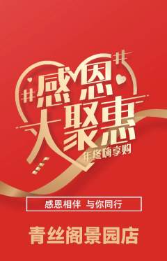 美发抢购多单品抢购感恩节活动配图海报