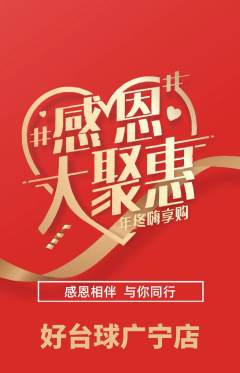 台球馆抢购单品抢购感恩节活动配图海报