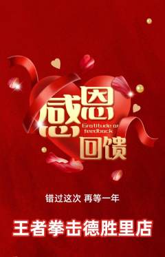 拳击格斗抢购多单品抢购感恩节活动配图海报