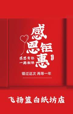 篮球馆抢购自选套组抢购感恩节活动配图海报