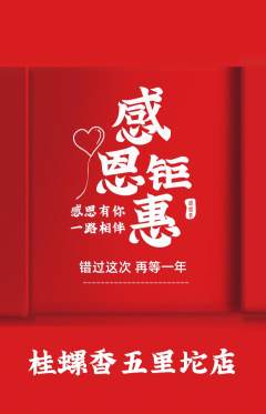 螺蛳粉抢购套组抢购感恩节活动配图海报