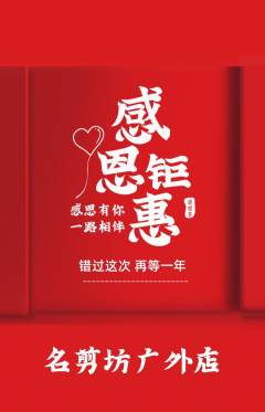 美发抢购多单品抢购感恩节活动配图海报