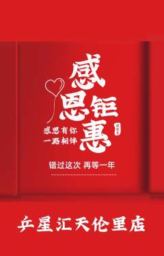 乒乓球馆抢购多单品抢购感恩节活动配图海报