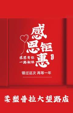 普拉提抢购单品抢购感恩节活动配图海报