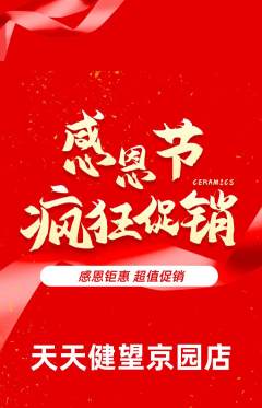 健身馆抢购自选套组抢购感恩节活动配图海报
