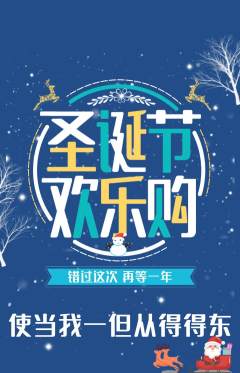 羽毛球馆抢购单品抢购圣诞节活动配图海报