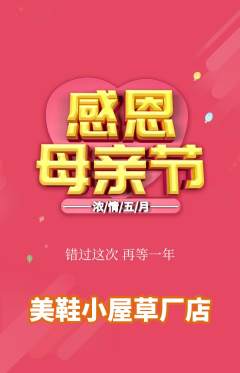 服饰鞋帽抢购单品抢购母亲节活动配图海报