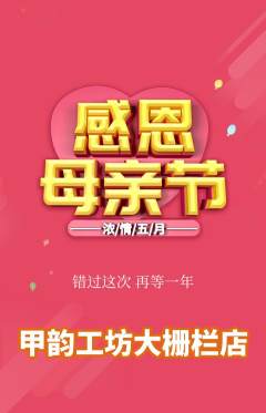 美甲抢购自选套组抢购母亲节活动配图海报