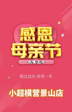 少儿模特抢购单品抢购母亲节活动配图海报