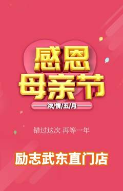 跆拳道抢购自选套组抢购母亲节活动配图海报