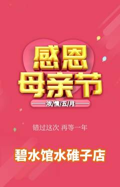 游泳馆抢购套组抢购母亲节活动配图海报